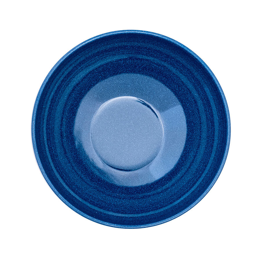 Mirage Fusion Melamine Blue Speckle Round Embossed Bowl 16cm