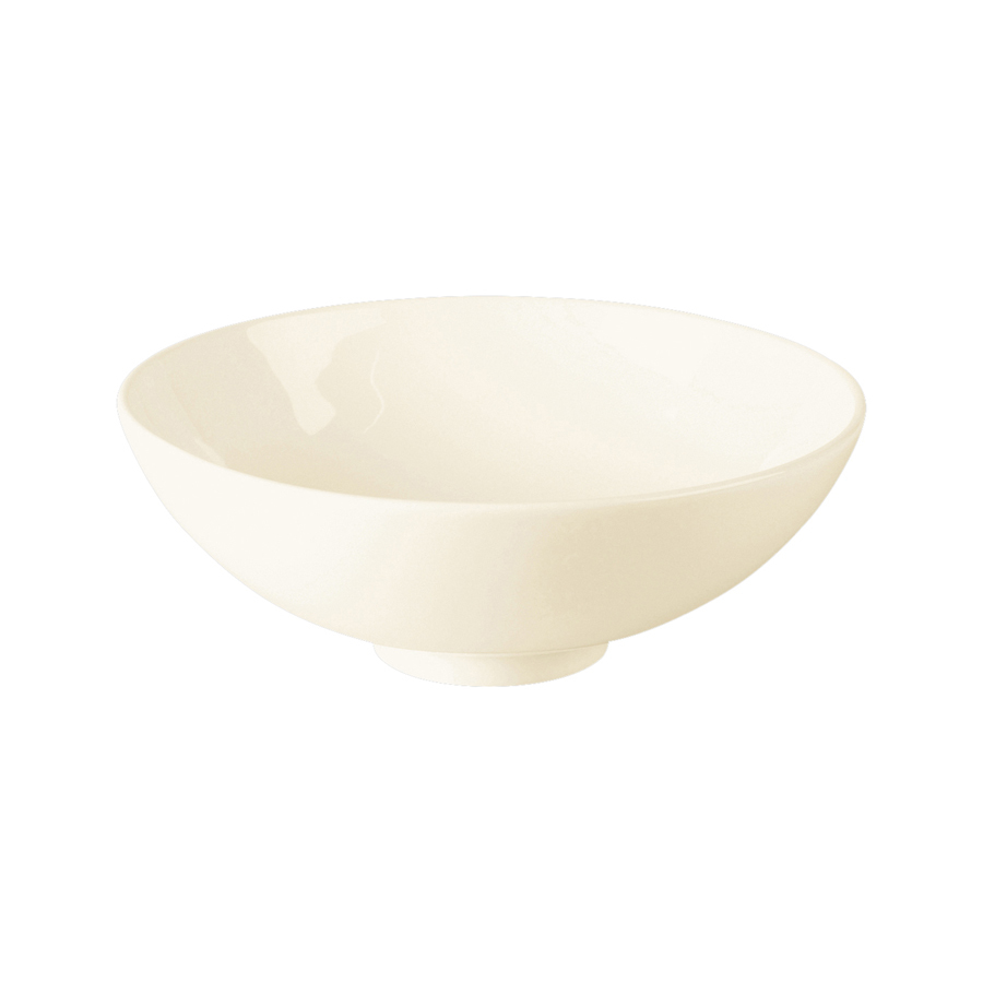 Rak Ivoris Finedine Vitrified Porcelain White Round Salad Bowl 23cm 140cl