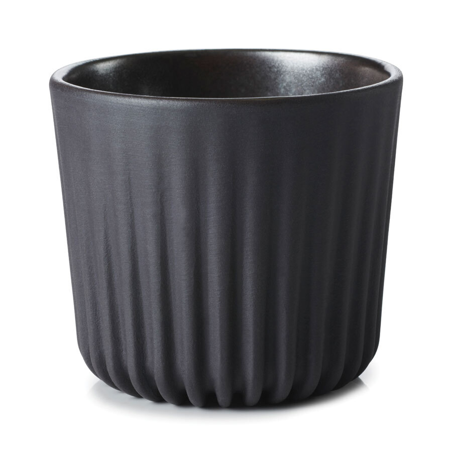 Revol Pekoe Ceramic Dark Metal Round Cup 6x5cm 8cl