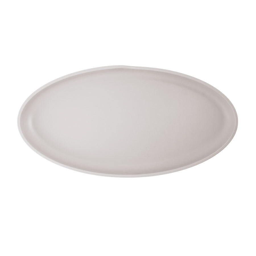 Creative Copenhagen Melamine Matte White Oval Dish 400x200x35mm