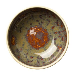 Steelite Aurora Vitrified Porcelain Vesuvius Amber Round Bowl 15.5cm