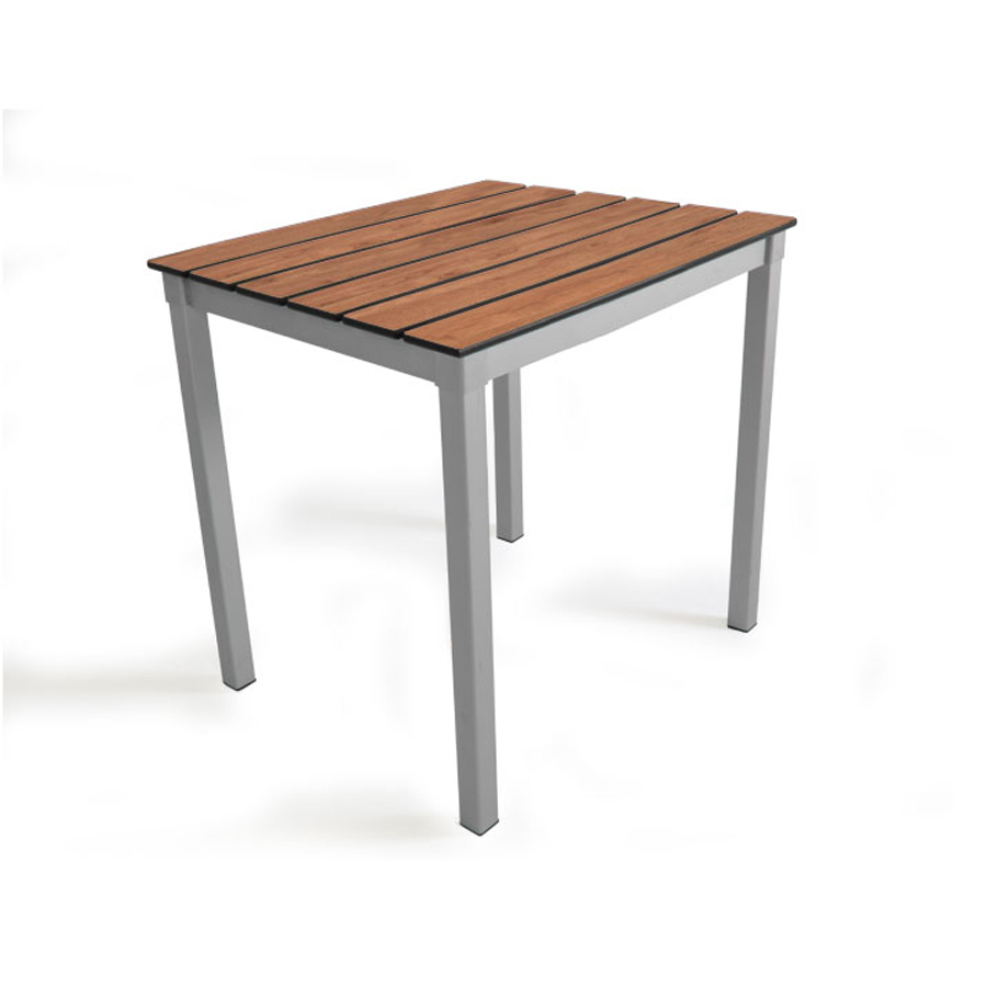 Outdoor Slatted Table 600 x 600 x 710H - Chestnut
