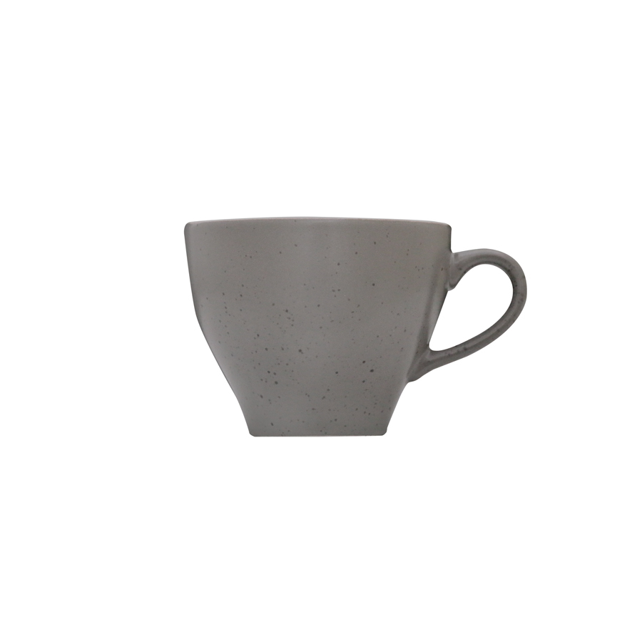 Artisan Pebble Vitrified Fine China Grey Teacup 20cl