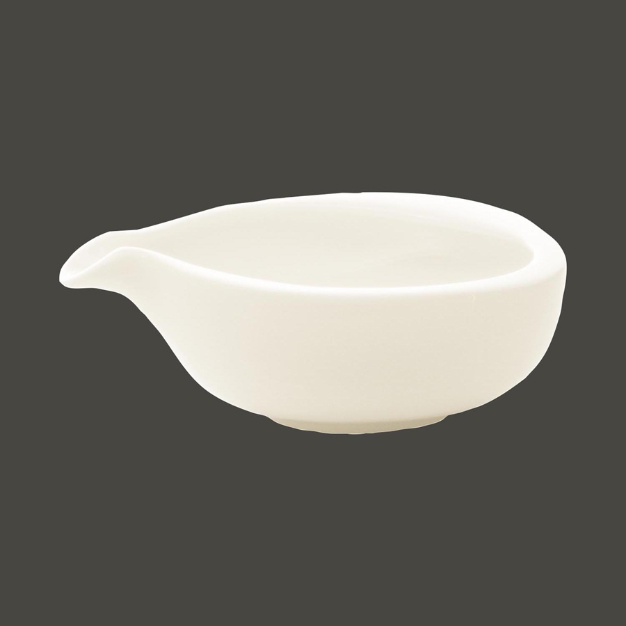 Rak Nabur Vitrified Porcelain White Sauce Boat/Creamer 15cl
