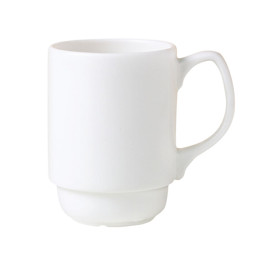 Steelite Monaco Vitrified Porcelain White Mug Stackable 26cl