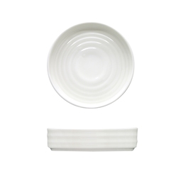 Artisan Crème Vitrified Fine China White Round Stacking Tapas Bowl 12cm