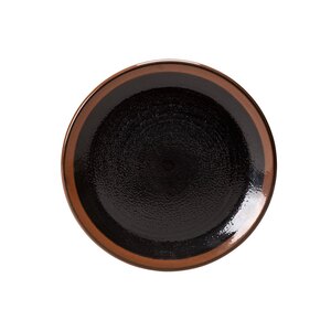 Steelite Koto Vitrified Porcelain Black Round Coupe Plate 6 Inch 15.25cm