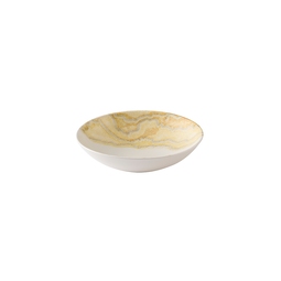 Churchill Tide Vitrified Porcelain Tide Gold Round Coupe Bowl 24.8cm