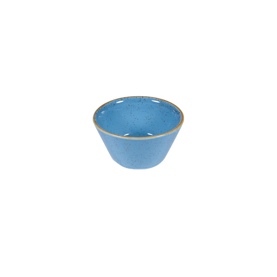 Churchill Stonecast Vitrified Porcelain Cornflower Blue Round Sauce Dish 8x4cm 9cl 3oz