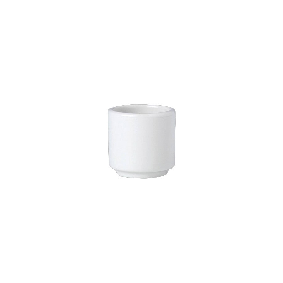 Steelite Simplicity Vitrified Porcelain White Round Egg Cup Footless 4.75cm 1 3/8 Inch