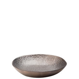 Utopia Midas Stoneware Pewter Round Coupe Bowl 21.5cm
