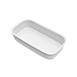 White Ceramic Baking Dish Gastronorm 1/3 65mm size.