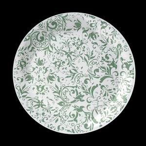 Steelite Ink Vitrified Porcelain Legacy Teal Round Coupe Plate 15.25cm