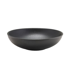 Genware Forge Stoneware Black Round Coupe Bowl 23cm 1.35 Litre 47.5oz