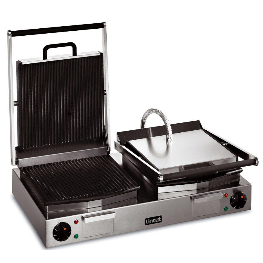 Lincat Lynx 400 LPG2 Contact Grill - Double - Ribbed Bottom & Ribbed Top Plates