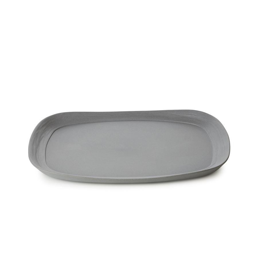 Revol No.W Ceramic Grey Recyclay Rectangular Plate 33x24cm