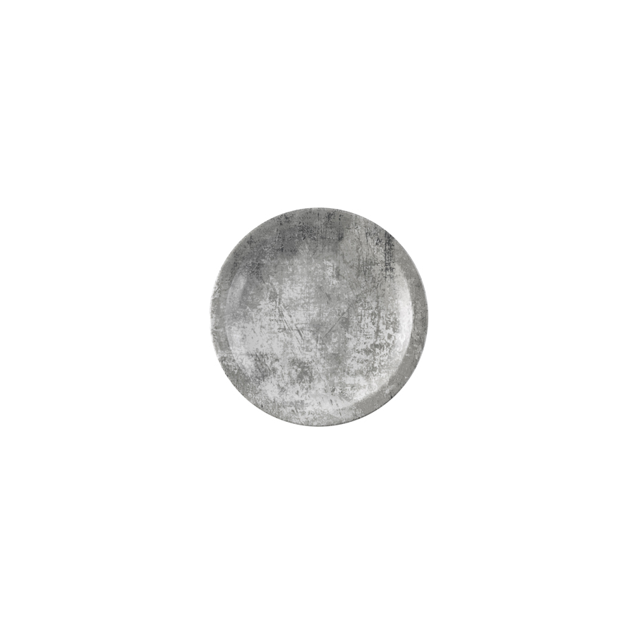 Dudson Urban Vitrified Porcelain Steel Grey Round Narrow Rim Plate 23cm