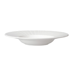 Steelite Alina Vitrified Porcelain White Round Gourmet Deep Rimmed Coupe Bowl 28.5cm