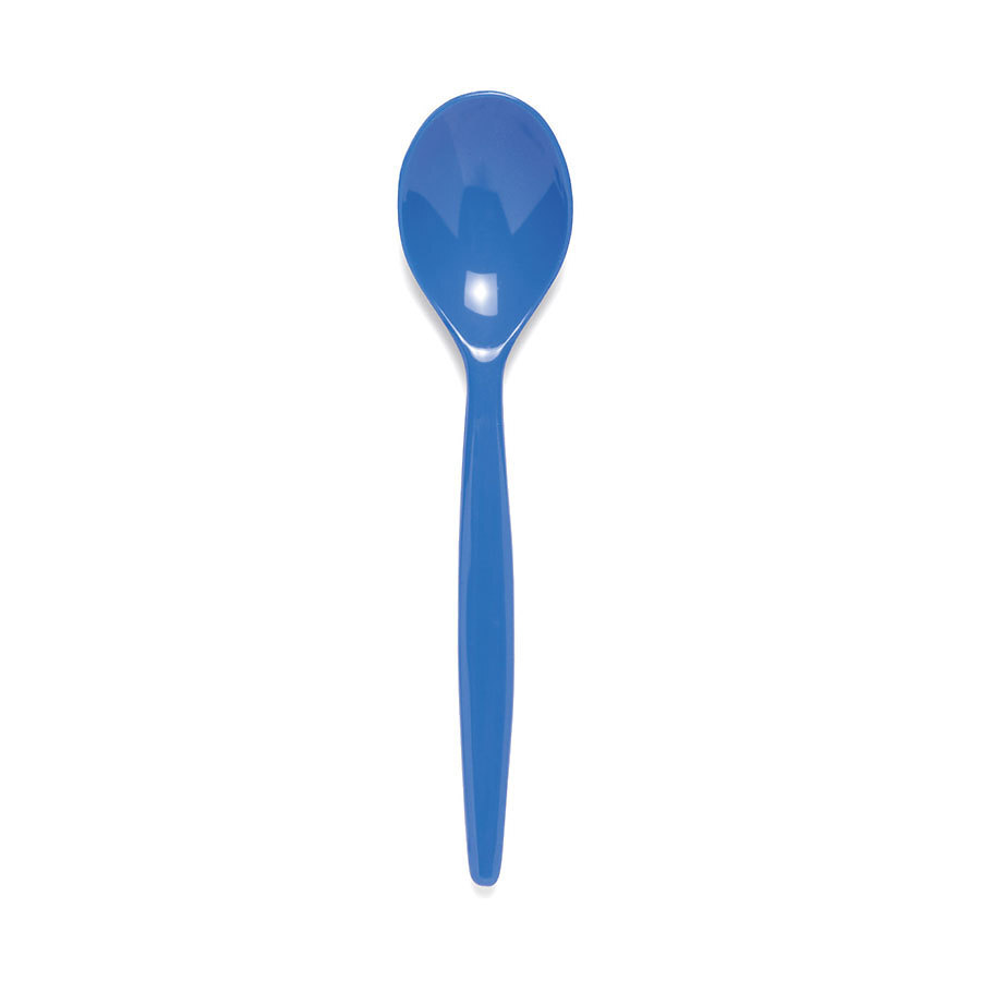 Polycarb Dessert Spoon Antibac 20cm Blue