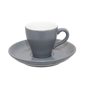 Artisan Pebble Vitrified Fine China Grey Espresso Cup 7cl 2.5oz