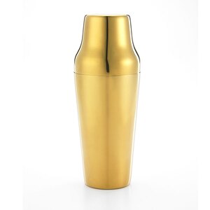 Barfly 2-Piece Parisienne Gold Plated Cocktail Shaker Set