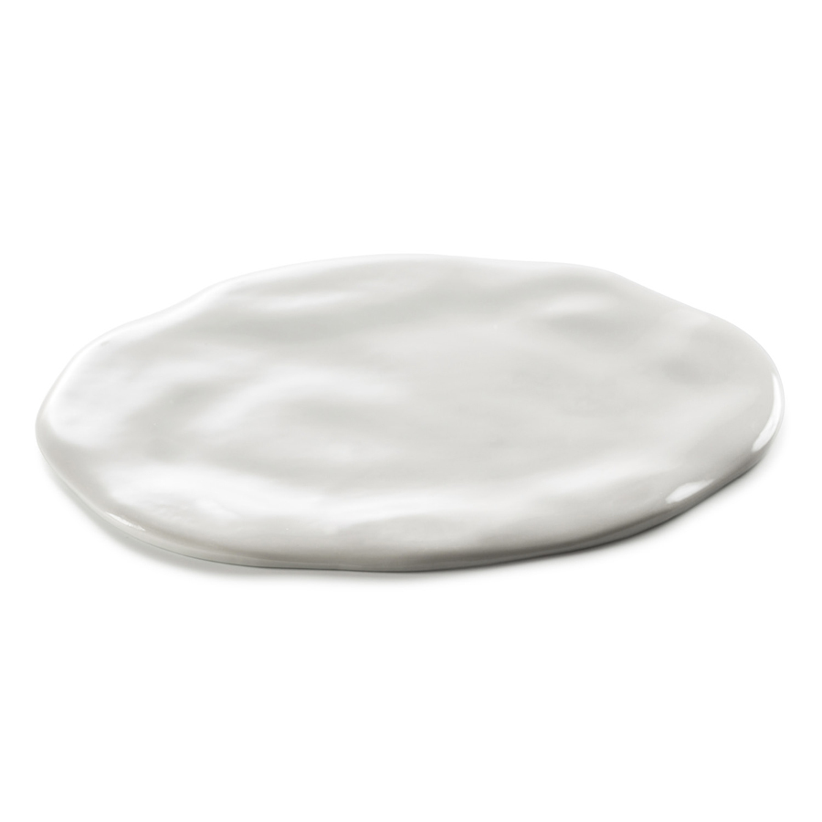 Pordamsa Nuages Porcelain Gloss White Oval Plate 30x21cm