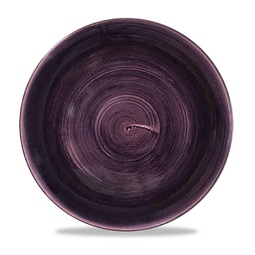 Churchill Stonecast Vitrified Porcelain Patina Deep Purple Round Coupe Plate 28.8cm