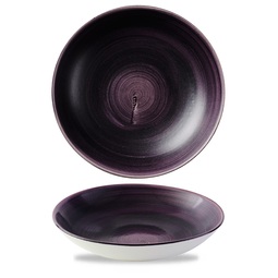 Churchill Stonecast Vitrified Porcelain Patina Deep Purple Round Coupe Bowl 24.8cm 40oz