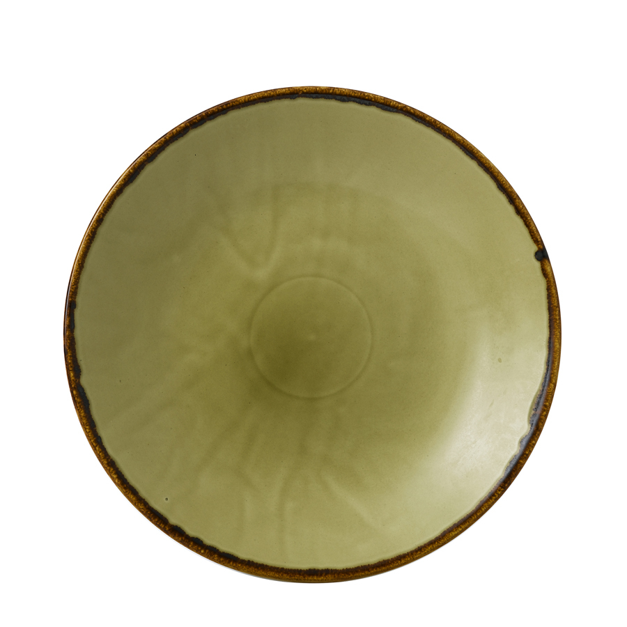 Harvest Green Deep Coupe Plate 25.5cm 10 inch
