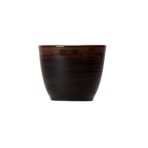 Steelite Koto Vitrified Porcelain Black Tall Unhandled Cup 3oz 8.5cl