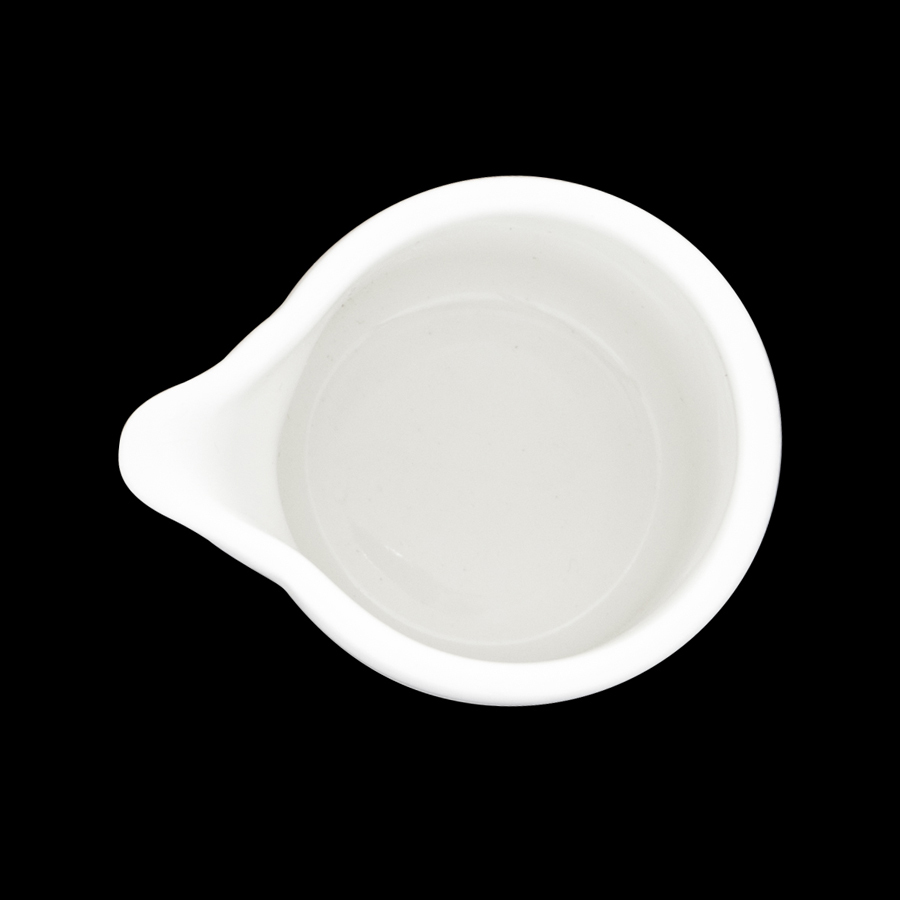 Crème Rousseau Vitrified Porcelain White Unhandled Jug 5cl 2oz