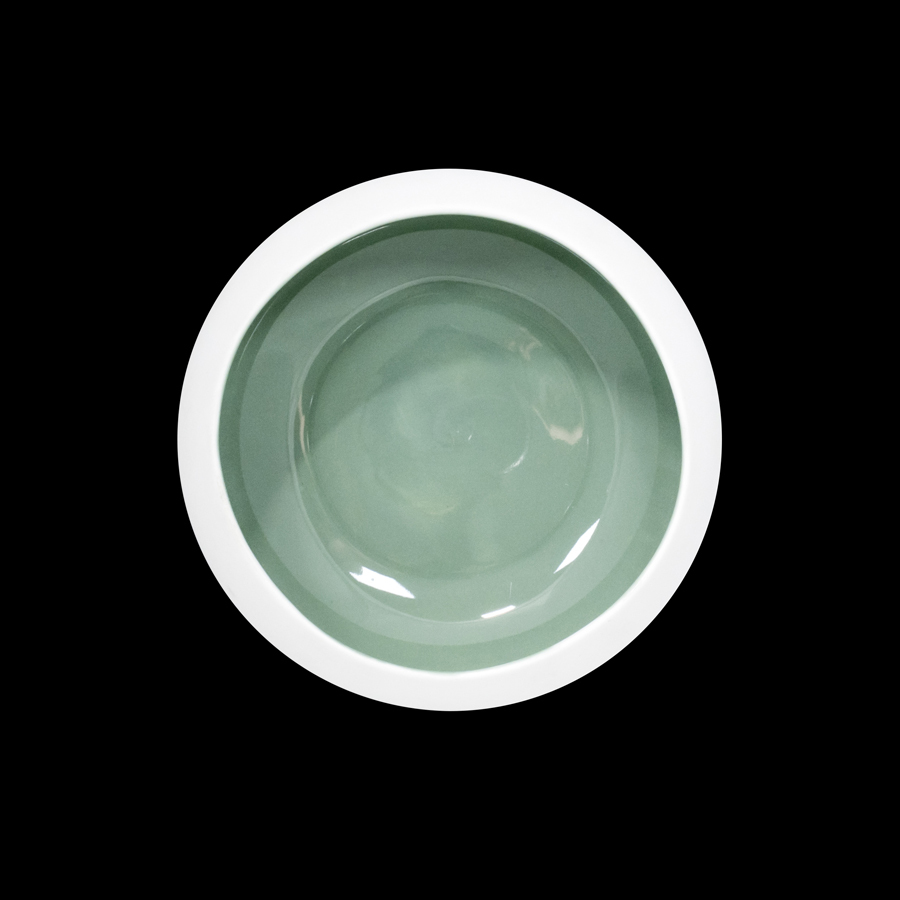 Crème Jouet Vitrified Porcelain Pale Sage Round Bowl 16cm