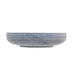 Artisan Kernow Vitrified Stoneware Grey Round Low Bowl 20cm