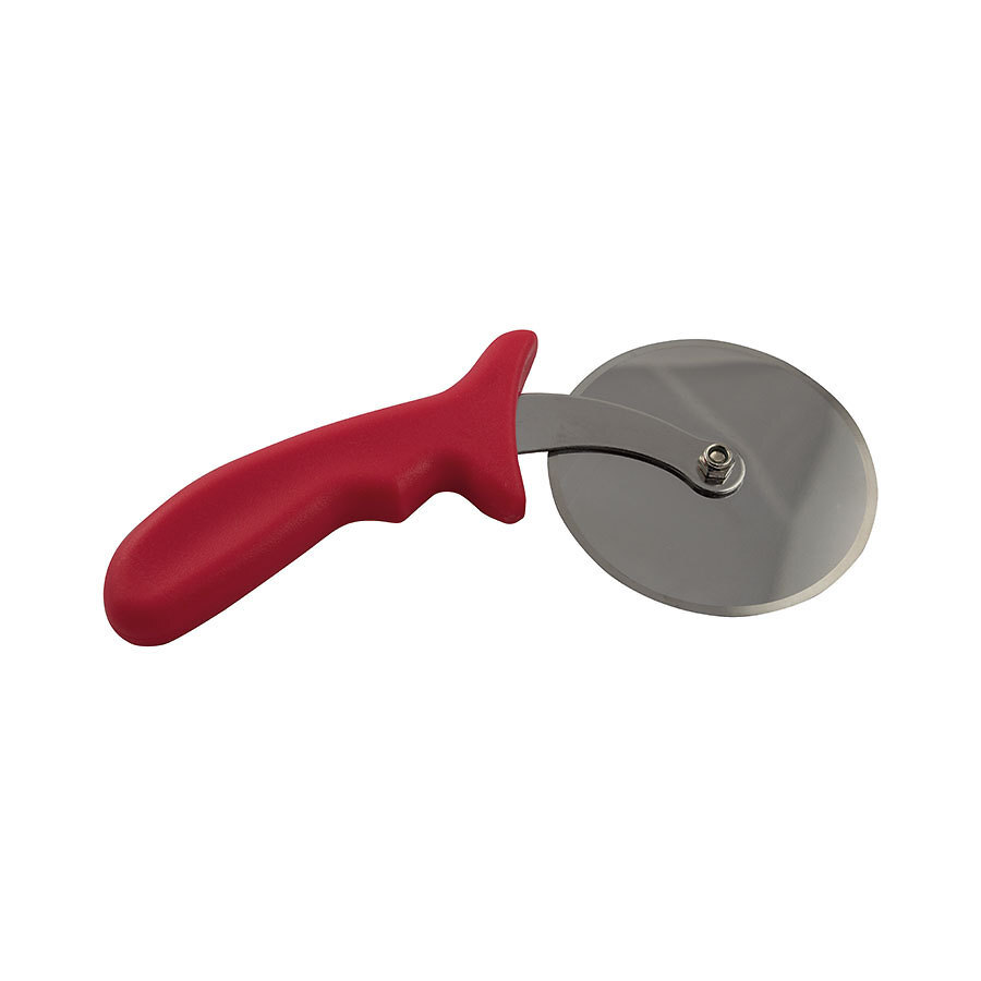 Pizza Cutter Red Handle Stainless Steel Blade 5in