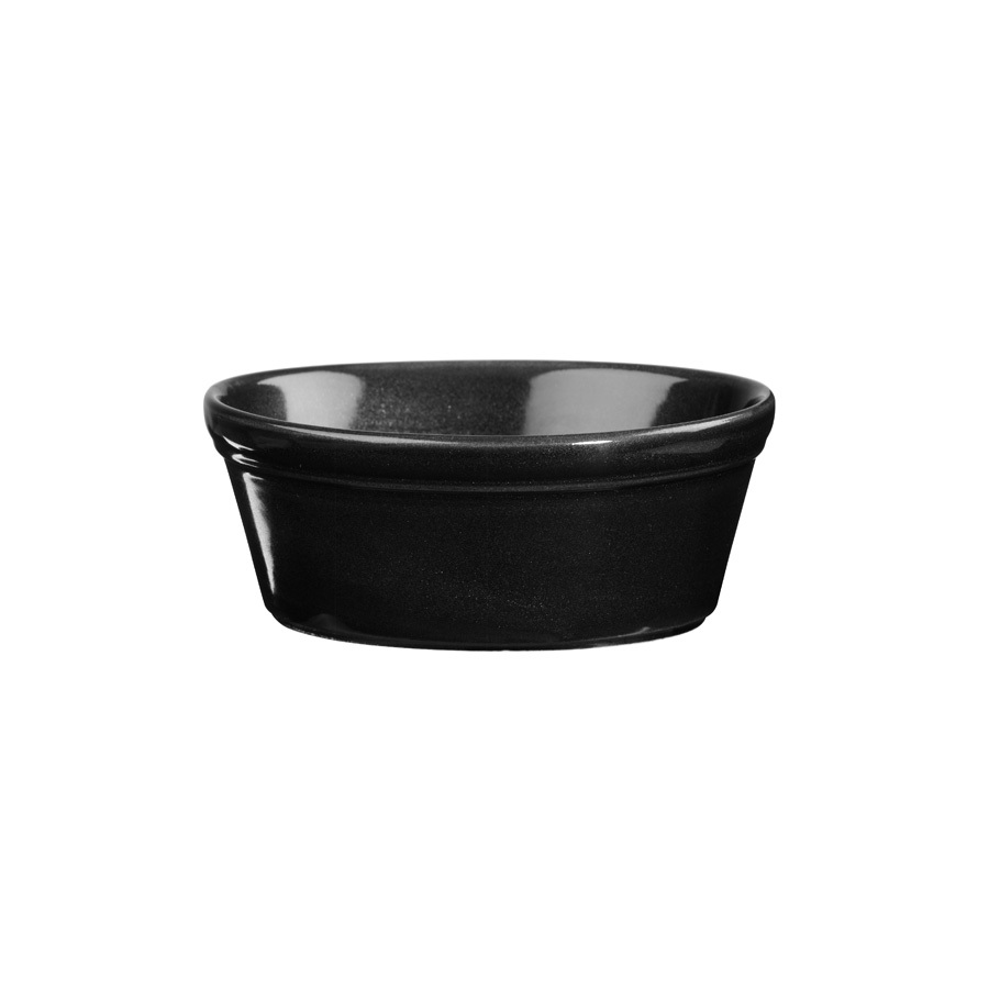 Churchill Cookware Vitrified Porcelain Metallic Black Round Pie Dish 13.5cm 50cl 17.6oz