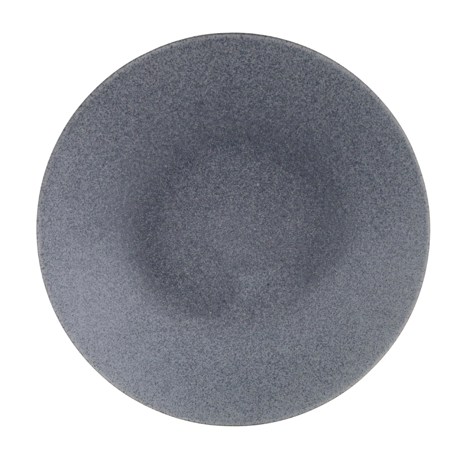 Artisan Kernow Vitrified Stoneware Grey Round Coupe Plate 27.5cm