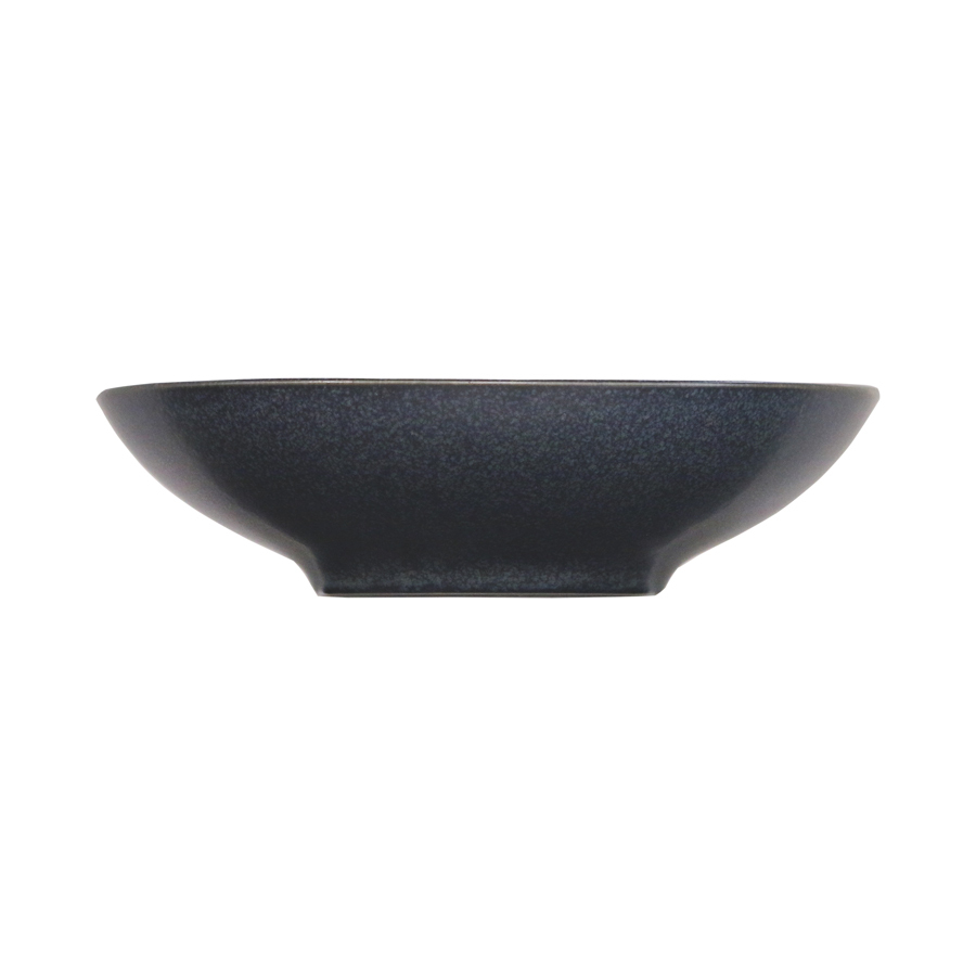 Artisan Andromeda Vitrified Stoneware Round Black Coupe Bowl 19cm