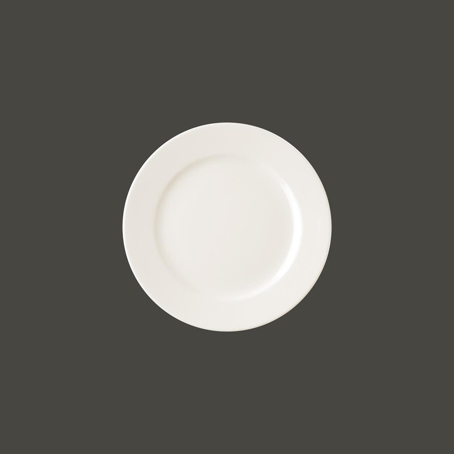 Rak Banquet Vitrified Porcelain White Round Flat Plate 21cm