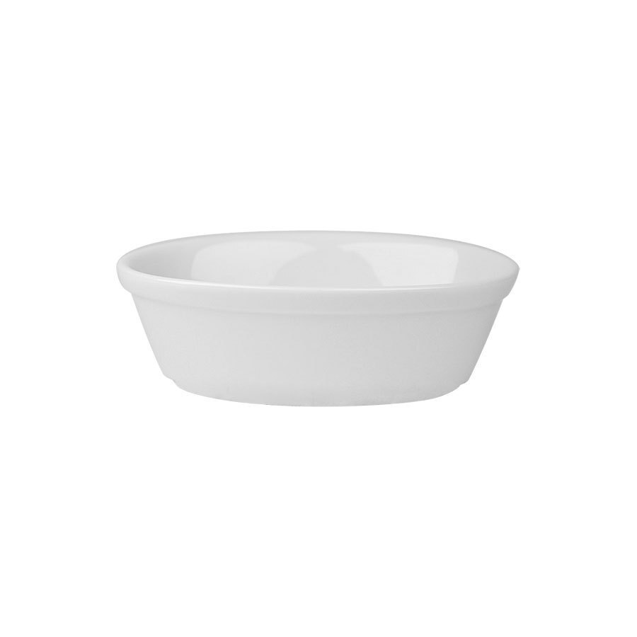 Superwhite Porcelain Oval Pie Dish 15.5cm