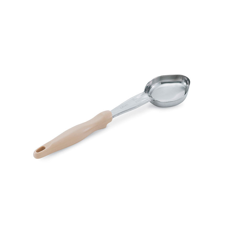 Vollrath Spoodle® Solid Stainless Steel Oval With Ivory Nylon Handle 3oz 88ml