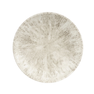 Churchill Studio Prints Stone Vitrified Porcelain Agate Grey Round Coupe Plate 16.5cm