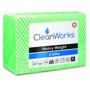 Cleanworks Heavy Weight Hygiene Cloth 80gsm Green