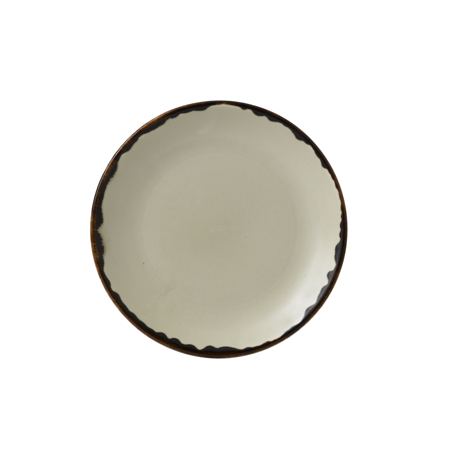 Dudson Harvest Vitrified Porcelain Linen Round Coupe Plate 16.5cm