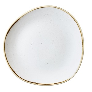 Churchill Stonecast Vitrified Porcelain Barley White Organic Round Plate 28.6cm