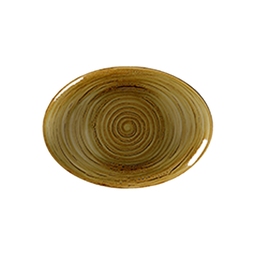 Rak Spot Vitrified Porcelain Garnet Oval Platter 32cm