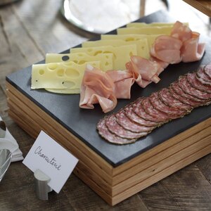 Craster Flow Oak 1/2 Gastronorm Slate Cooling Tray 32.5x26.5x7.5cm
