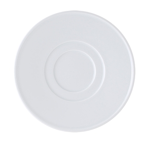 Astera Brasserie Vitrified Porcelain White Round Saucer 13cm