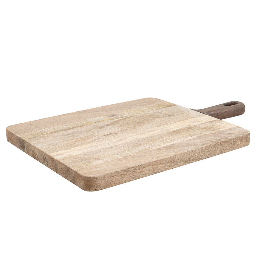 Rafters Mango Board with Brown Handle - Rectangle