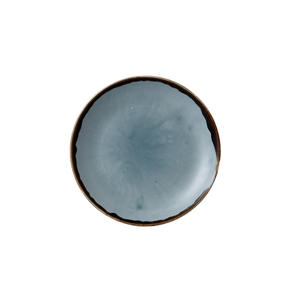 Dudson Harvest Vitrified Porcelain Blue Round Coupe Plate 16.5cm