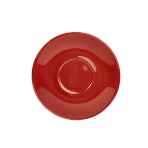 Genware Coloured Beverage Porcelain Red Round Saucer 16cm